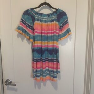 PF Brand Off-Shoulder Striped Dress – Size Small